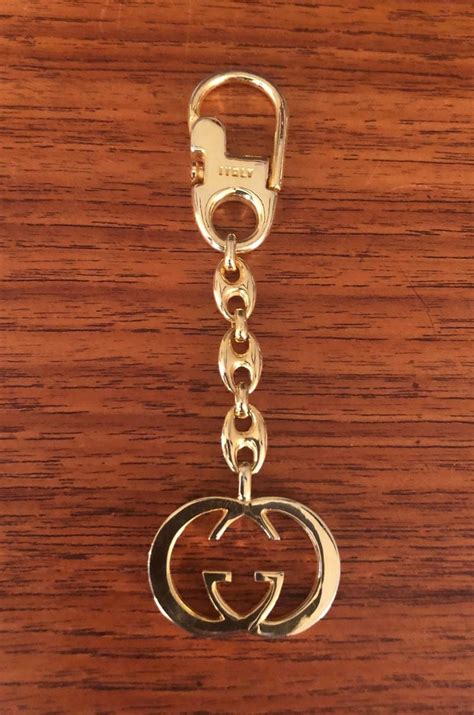 gucci key chain|vintage Gucci keyring.